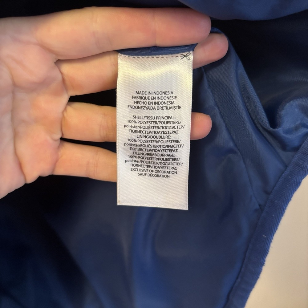 Polo Ralph Lauren Women's Quilted Puffer Vest Blue Full‎ Zip Preppy - Picture 3 of 6